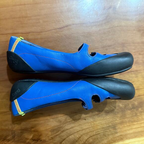 Camper Slip on Shoes Women's 38 US 8 mary jane Leather Black Blue - Picture 6 of 8